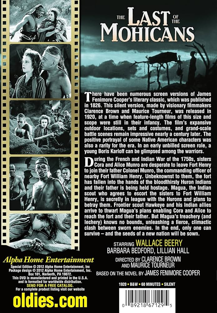 Amazon.com: The Last of the Mohicans (Silent) : Clarence